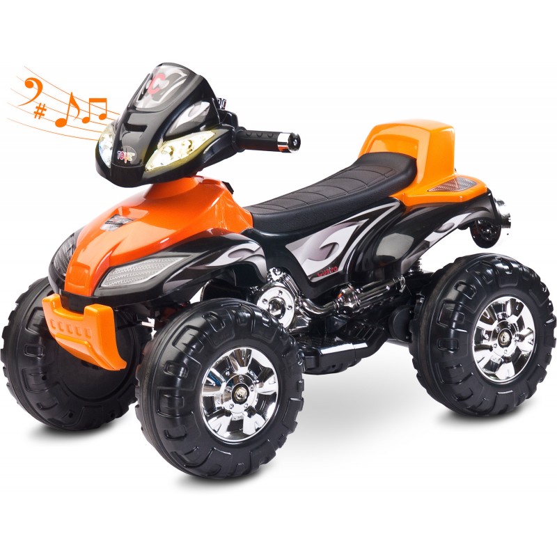 ATV Electric Toyz Quad Cuatro 6V Orange marca Toyz by Caretero cu comanda online