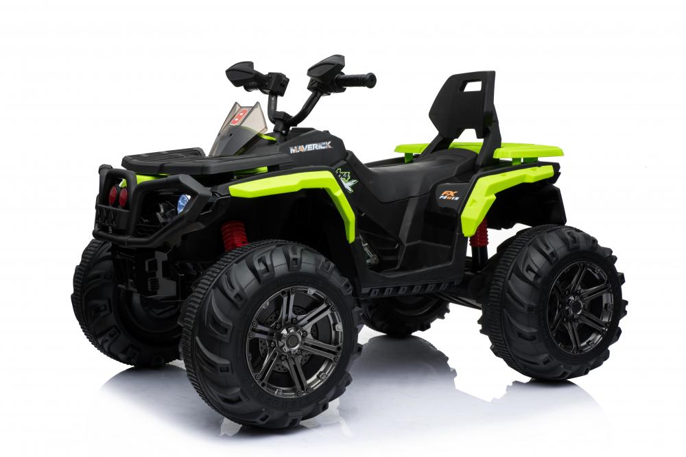 ATV electric Maverick cu amortizoare si roti din cauciuc 4×4 Green marca Nichiduta cu comanda online