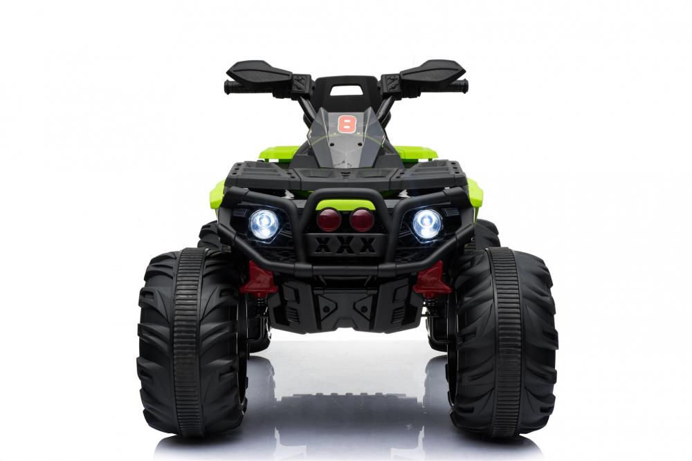 ATV electric cu amortizoare si roti din plastic Maverick 4×4 Green marca Nichiduta cu comanda online