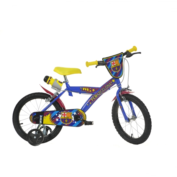 Bicicleta FC Barcelona diametru 16 inch marca DINO BIKES cu comanda online