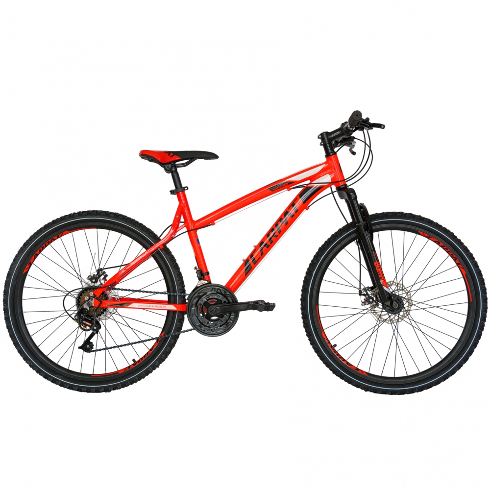 Bicicleta Mtb-Ht 26 Carpat Thunder C2654A cadru aluminiu culoare portocaliunegru marca CARPAT cu comanda online