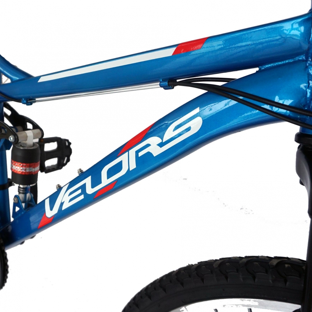 Bicicleta Mtb Velors 2060A roata 20 frana V-Brake 7-10 ani albastrunegru marca VELORS cu comanda online