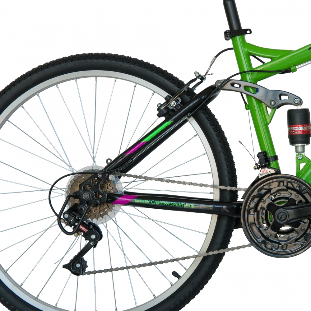 Bicicleta Mtb Velors 2060A roata 20 frana V-Brake 7-10 ani verdenegru marca VELORS cu comanda online