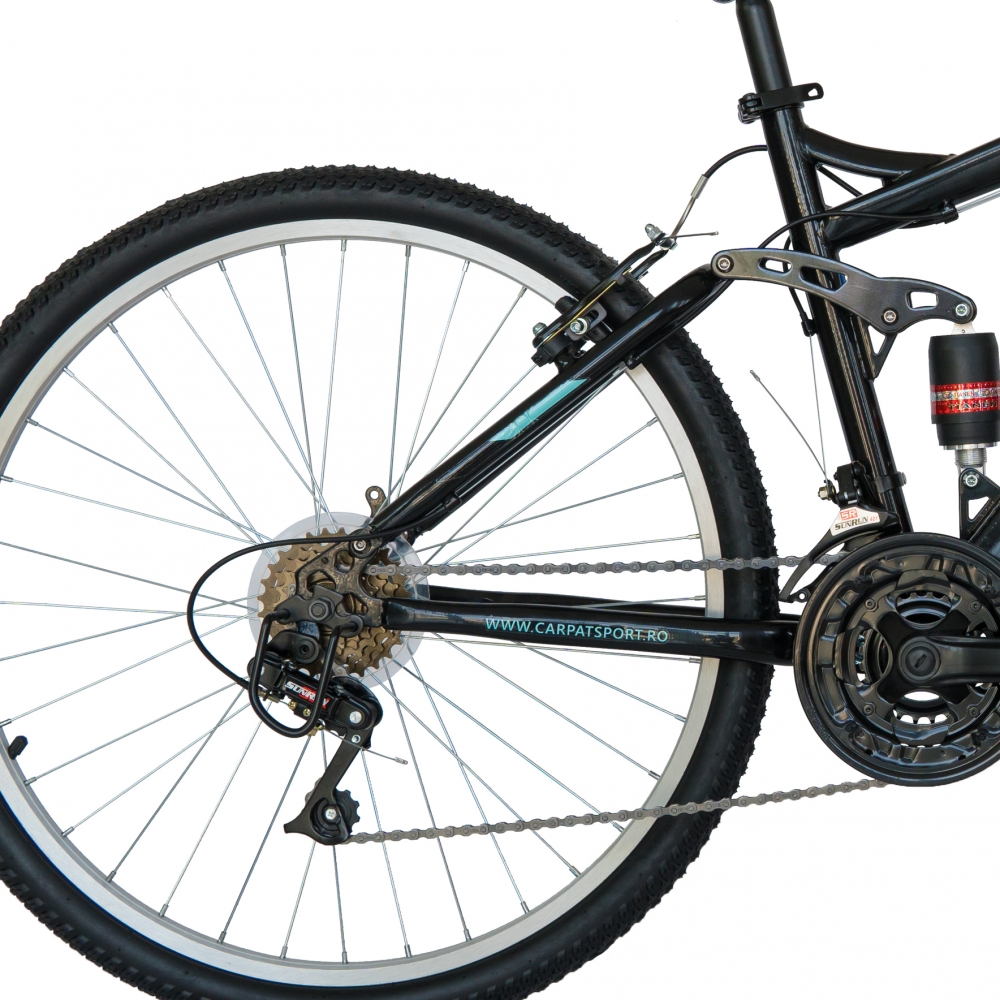 Bicicleta Mtb Velors 2460A roata 24 frana V-Brake negruportocaliu marca VELORS cu comanda online