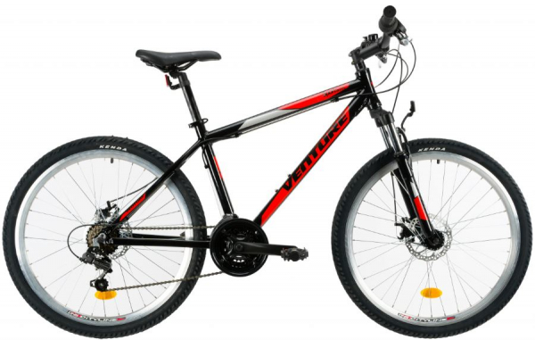 Bicicleta Mtb Venture 2621 L negru rosu 26 inch marca Venture cu comanda online