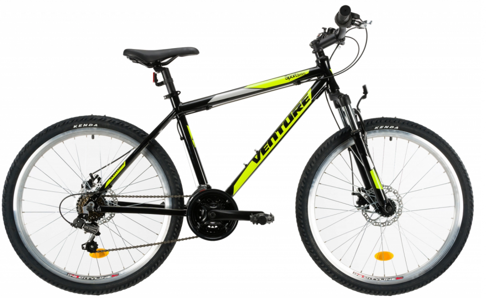 Bicicleta Mtb Venture 2621 M negru galben 26 inch marca Venture cu comanda online