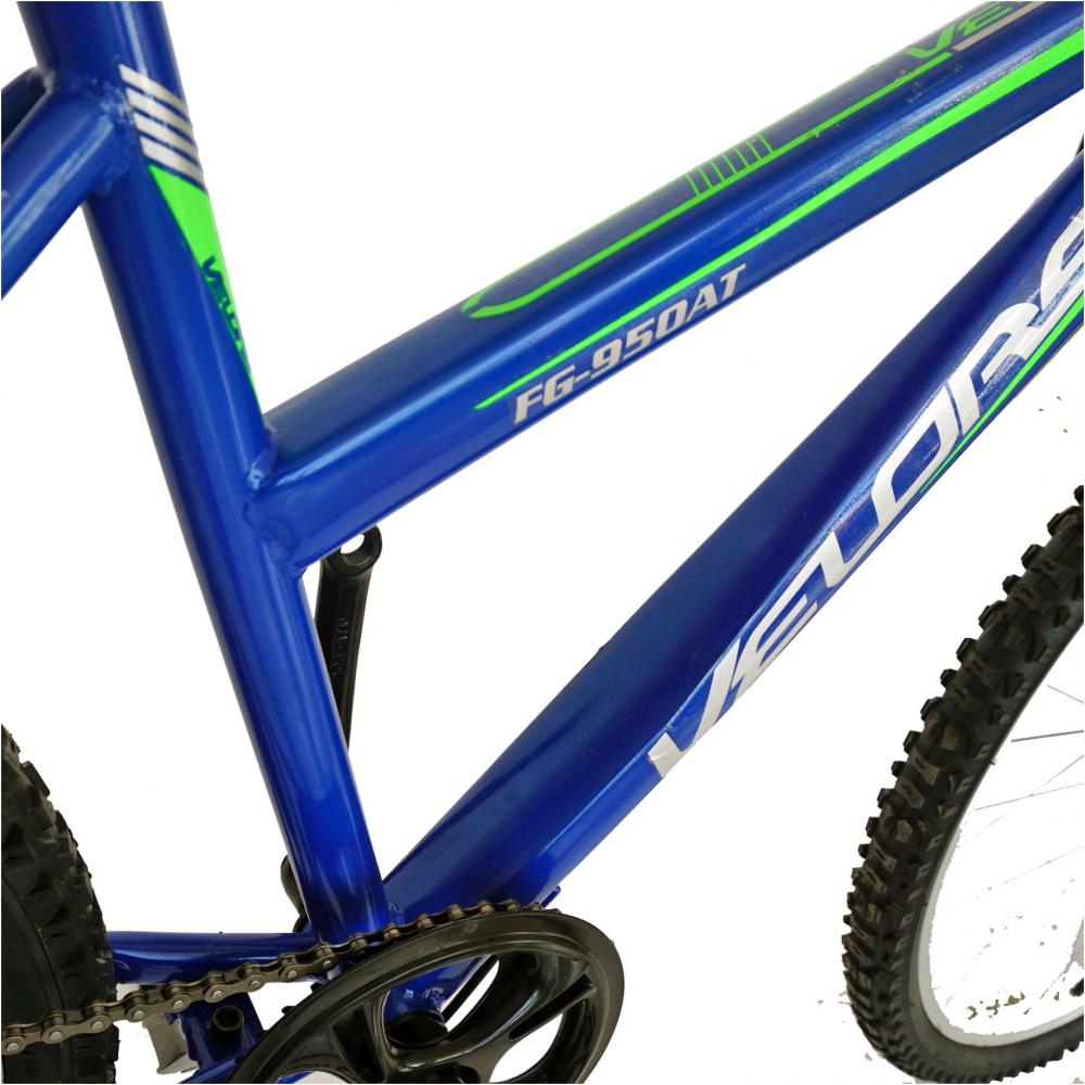 Bicicleta Trekking 26 Velors V2619A cadru otel albastru verde marca VELORS cu comanda online