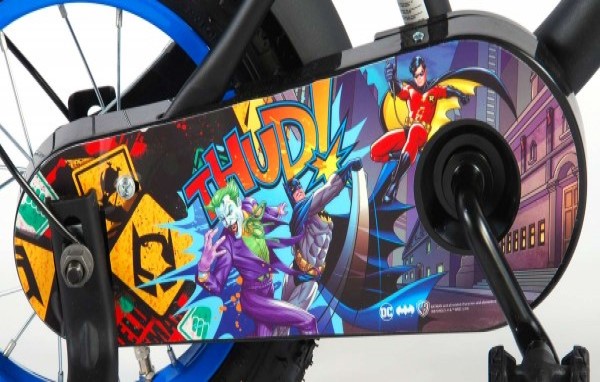 Bicicleta Volare pentru baieti 12 inch cu roti ajutatoare Batman marca Volare cu comanda online