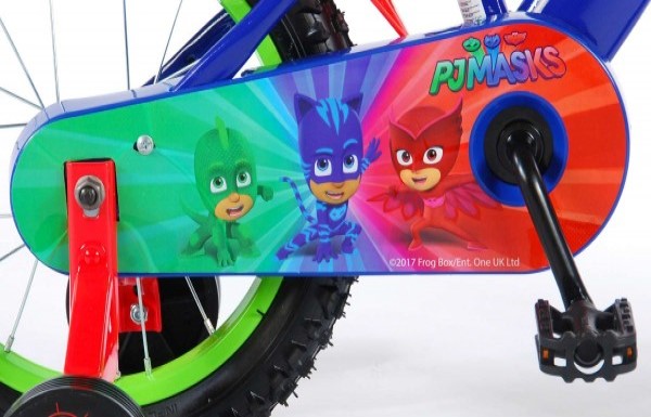 Bicicleta Volare pentru baieti 14 inch cu roti ajutatoare Pj Masks marca Volare cu comanda online