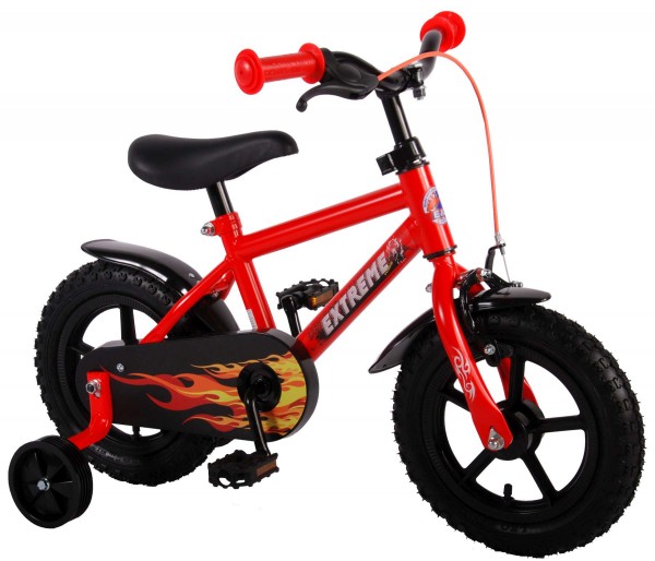 Bicicleta baieti 12 inch Volare Extreme Satin Orange cu roti ajutatoare marca Volare cu comanda online