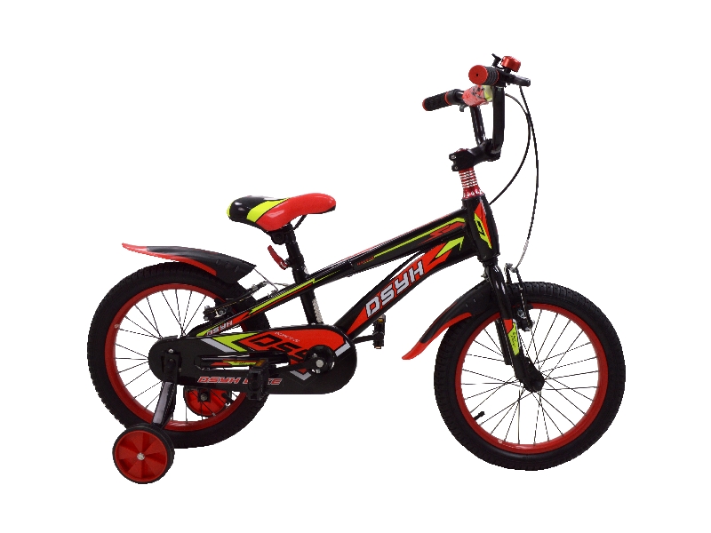 Bicicleta bmx 16 rosu cadru baiat marca MYKIDS cu comanda online