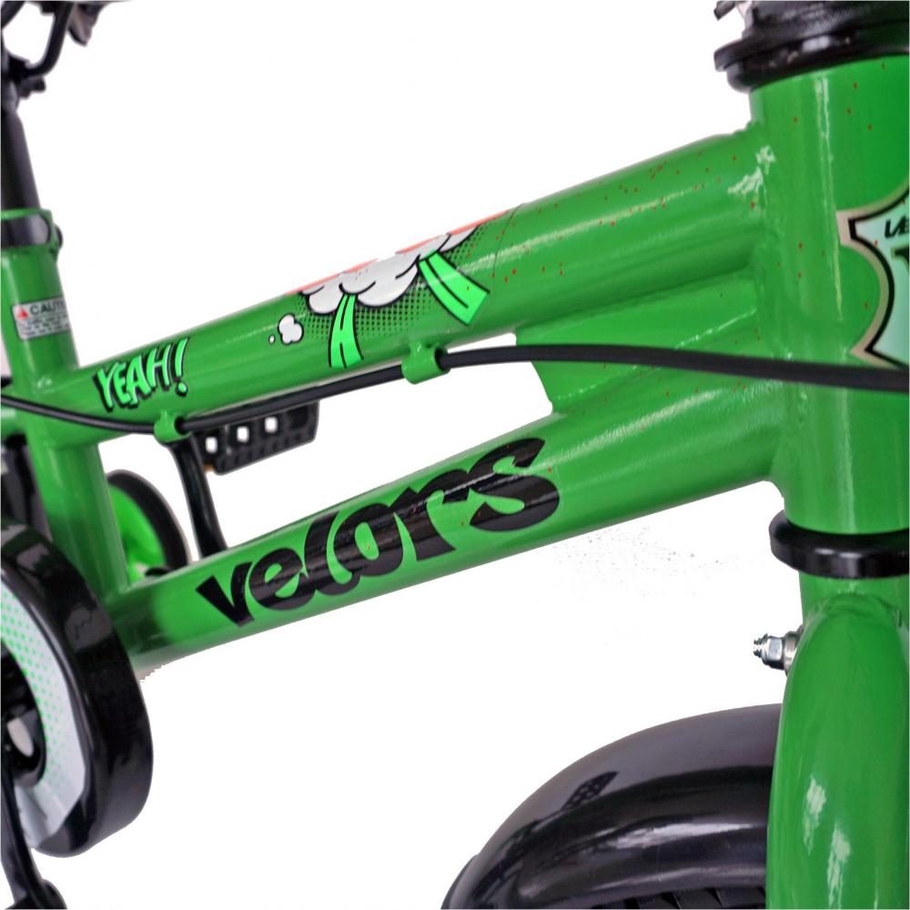 Bicicleta copii 14 Velors V1401A cadru otel verdenegru si roti ajutatoare marca VELORS cu comanda online