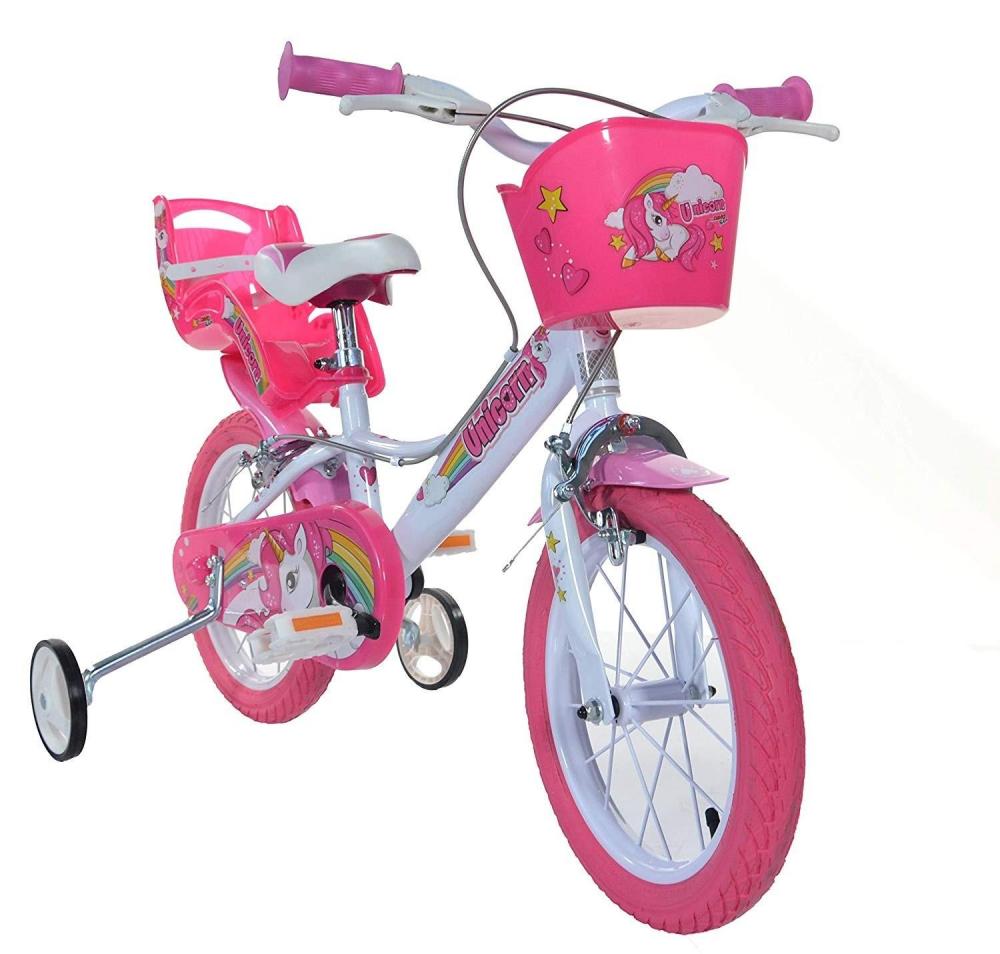 Bicicleta copii 14 inch unicorn marca DINO BIKES cu comanda online