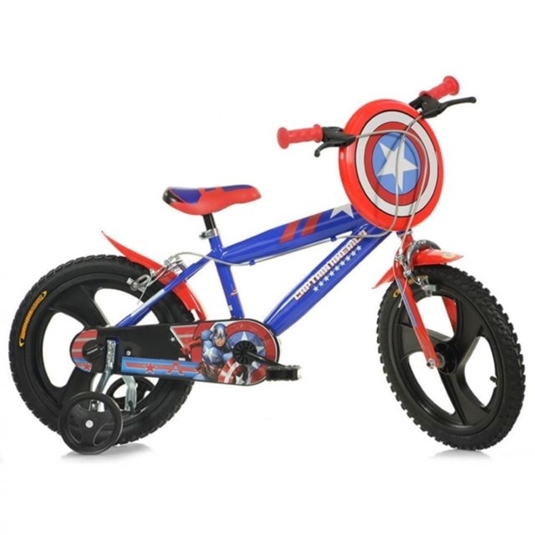 Bicicleta copii Captain America 14 inch marca DINO BIKES cu comanda online