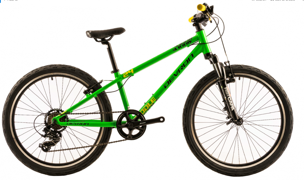 Bicicleta copii Devron Riddle K2.4 verde 24 inch marca Devron cu comanda online