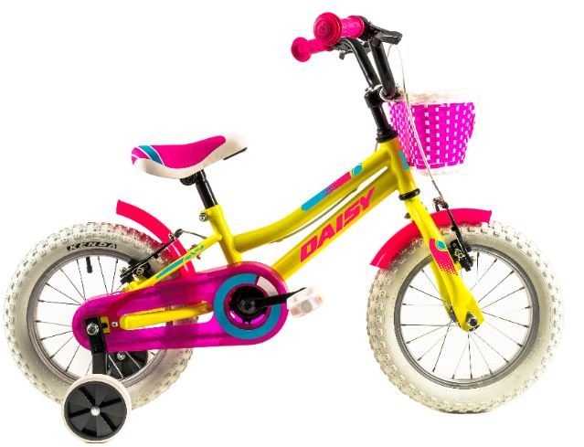 Bicicleta copii Dhs 1404 galben 14 inch marca DHS cu comanda online