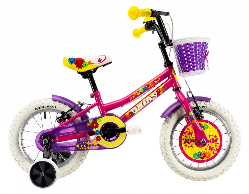 Bicicleta copii Dhs 1404 roz 14 inch marca DHS cu comanda online