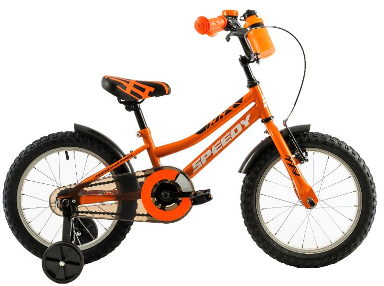 Bicicleta copii Dhs 1603 portocaliu aprins 16 inch marca DHS cu comanda online