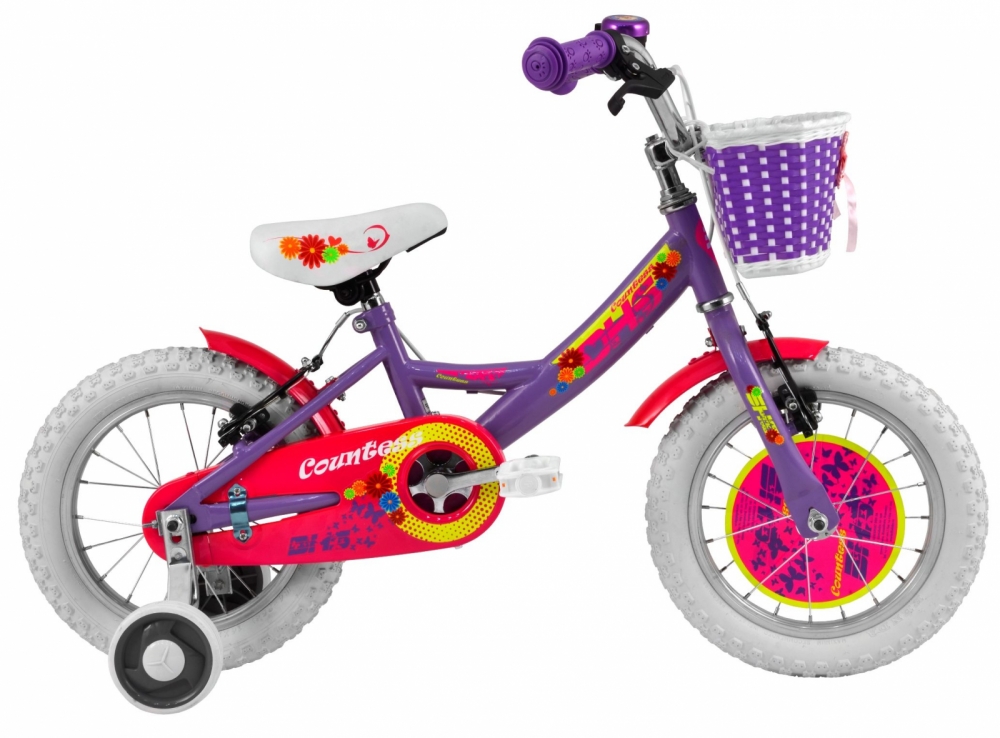 Bicicleta copii Dhs Countess 1404 mov 14 inch marca DHS cu comanda online