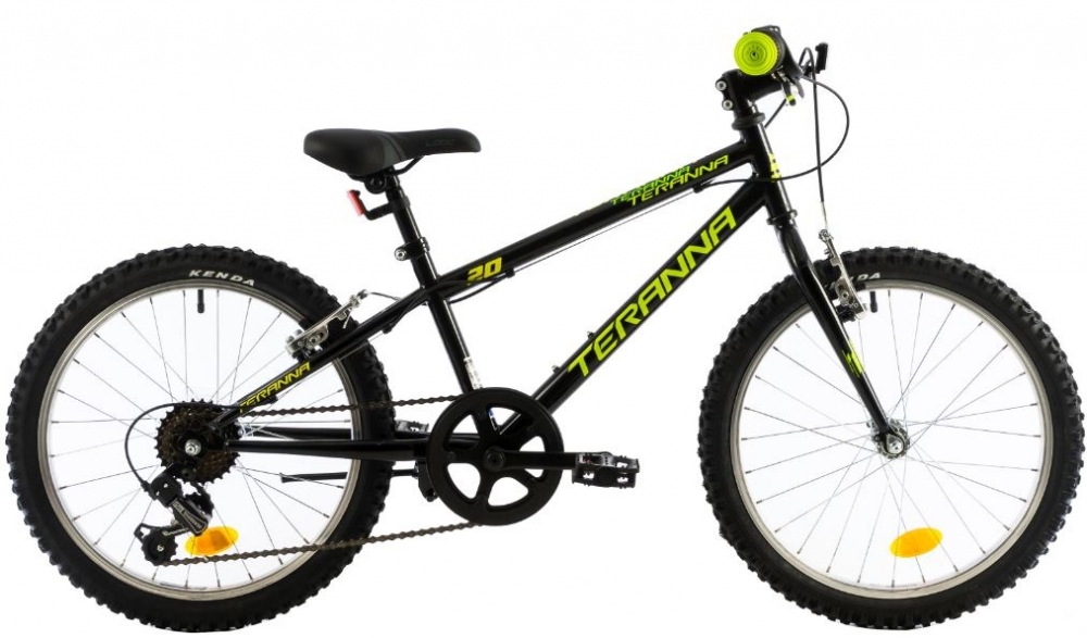 Bicicleta copii Dhs Terrana 2021 negru verde 20 inch marca DHS cu comanda online