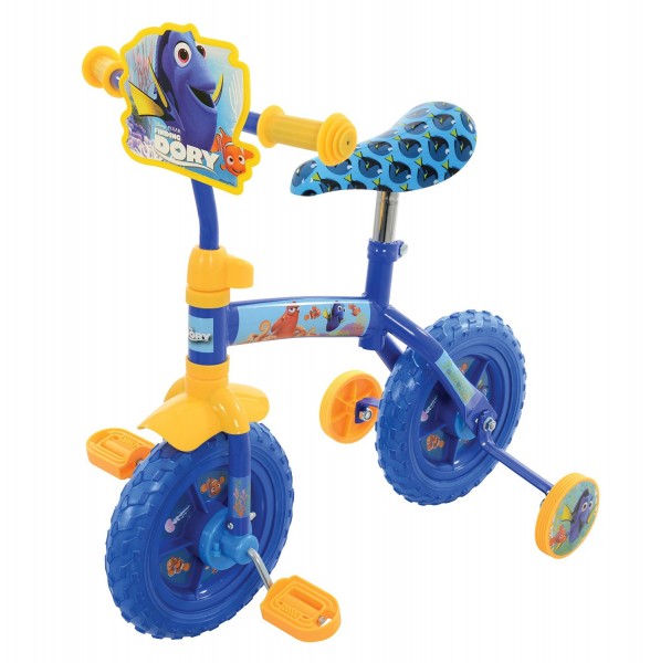 Bicicleta copii Finding Dory 10 inch 2 in 1 cu si fara pedale marca MVS cu comanda online