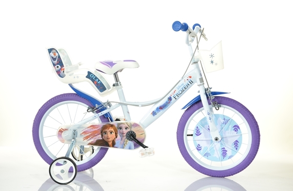 Bicicleta copii Frozen 14 inch marca DINO BIKES cu comanda online