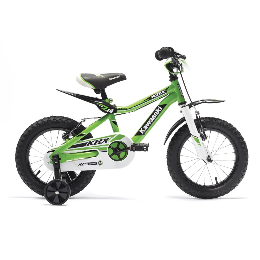 Bicicleta copii Kawasaki Kbx 12 inch green marca Kawasaki cu comanda online