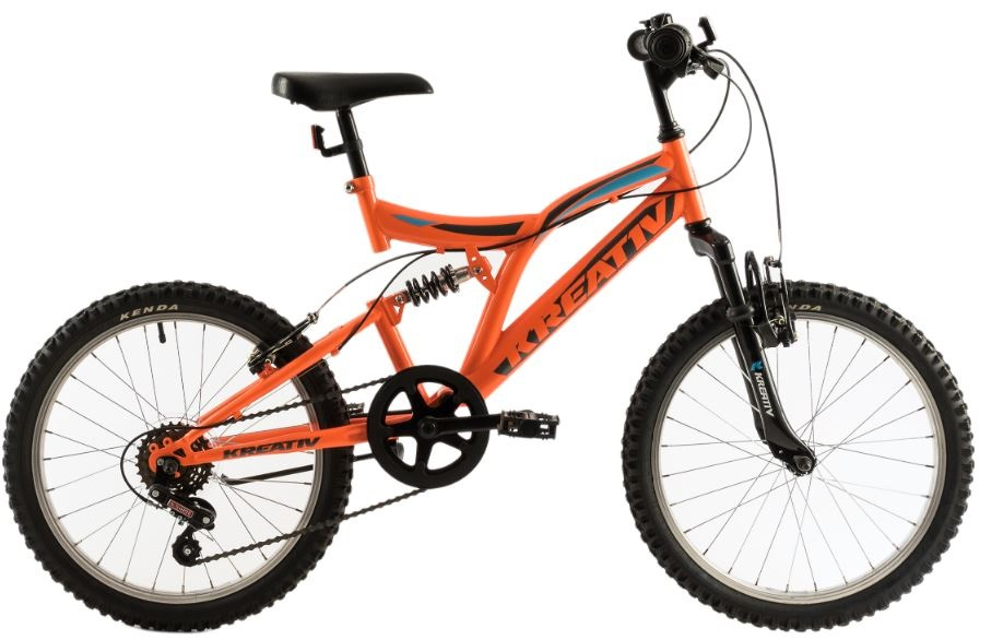 Bicicleta copii Kreativ 2041 portocaliu aprins 20 inch marca Kreativ cu comanda online