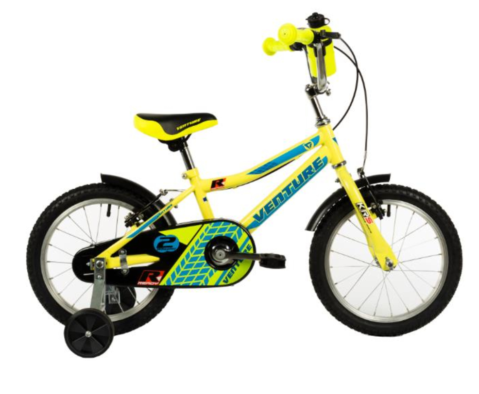 Bicicleta copii Venture 1417 galben 14 inch marca Venture cu comanda online