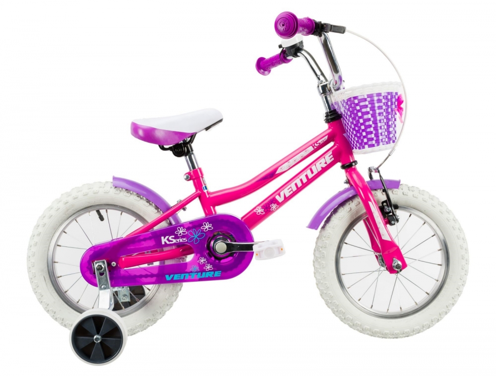 Bicicleta copii Venture 1418 roz 14 inch marca Venture cu comanda online