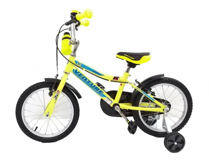 Bicicleta copii Venture 1617 galben 16 inch marca Venture cu comanda online