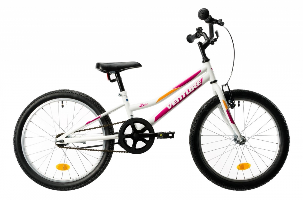 Bicicleta copii Venture 2011 alb roz 20 inch marca Venture cu comanda online