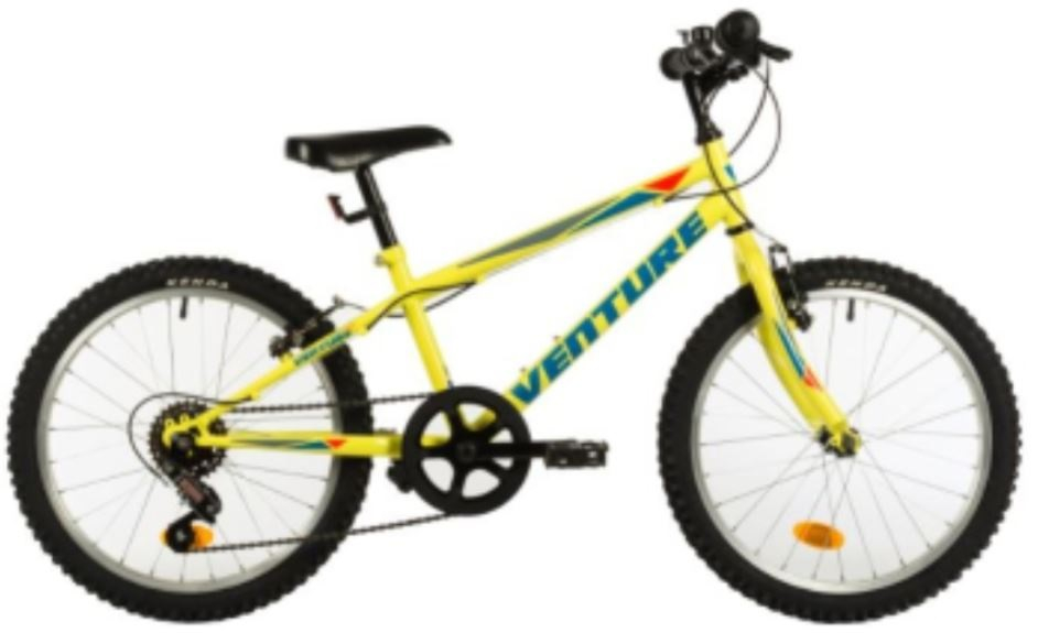 Bicicleta copii Venture 2017 galben 20 inch marca Venture cu comanda online