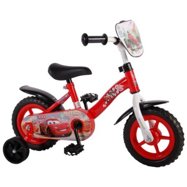 Bicicleta copii Volare Cars cu roti ajutatoare 10 inch marca Volare cu comanda online