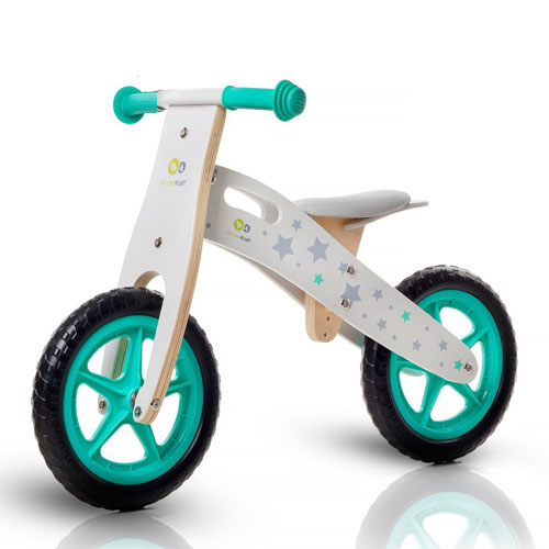 Bicicleta din lemn fara pedale Runner Stars Deluxe marca KINDERKRAFT cu comanda online