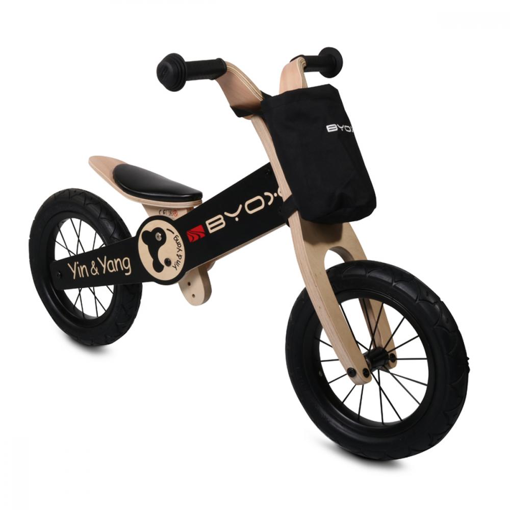 Bicicleta din lemn fara pedale Yin Yang marca Byox cu comanda online