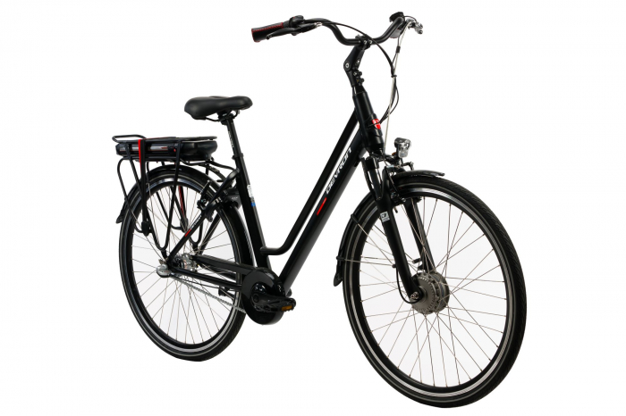 Bicicleta electrica Devron 28122 L negru 28 inch marca Devron cu comanda online
