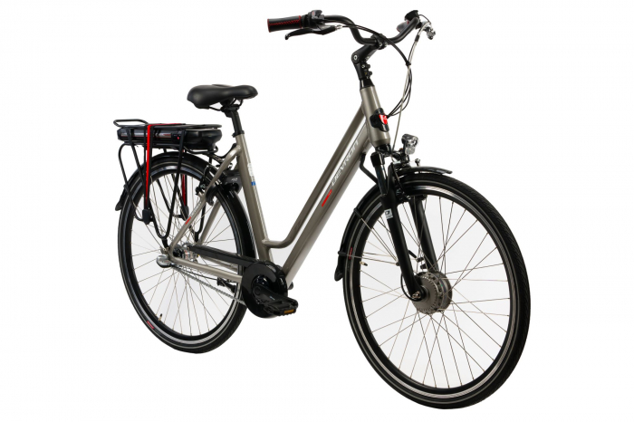 Bicicleta electrica Devron 28122 M gri 28 inch marca Devron cu comanda online