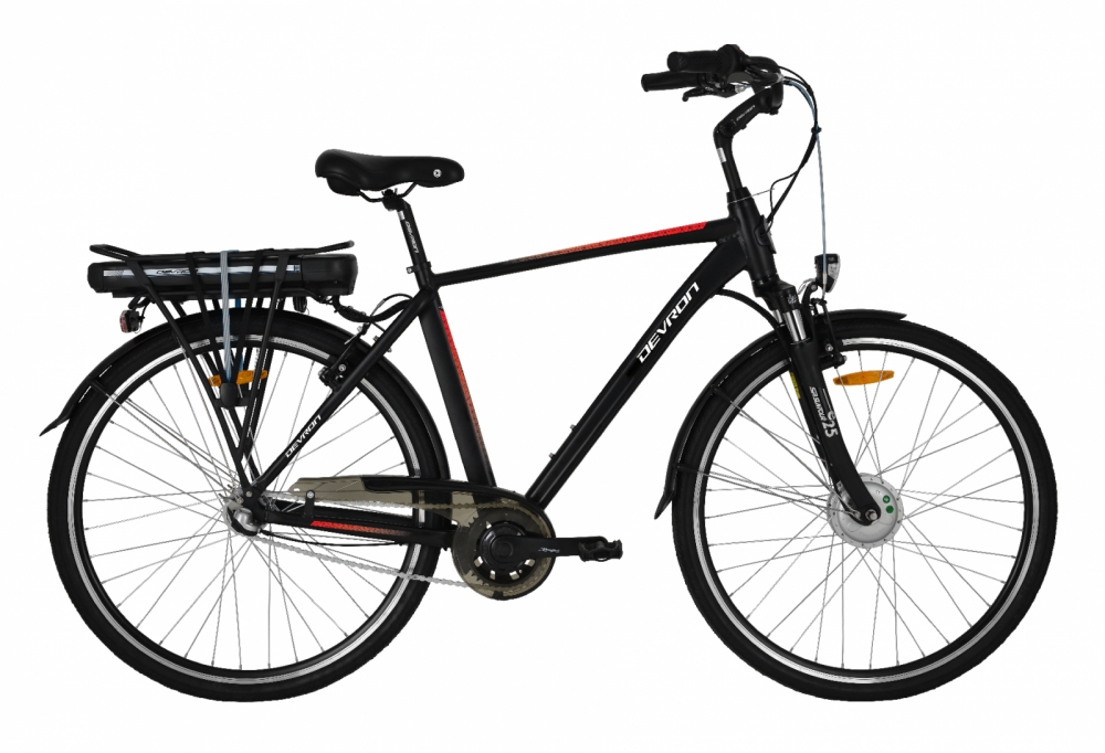 Bicicleta electrica Devron City E Bike Devron 28121 L negru mat 28 inch marca Devron cu comanda online