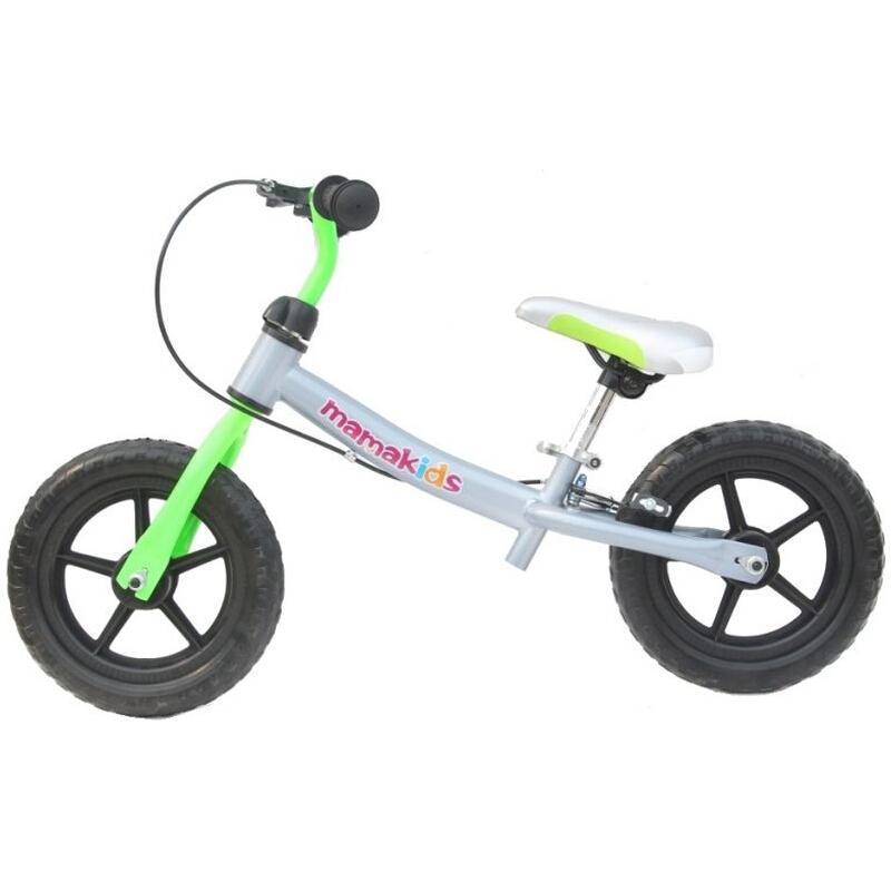 Bicicleta fara pedale 12 inch Explorer Mamakids Gri cu Verde marca Kidcity cu comanda online