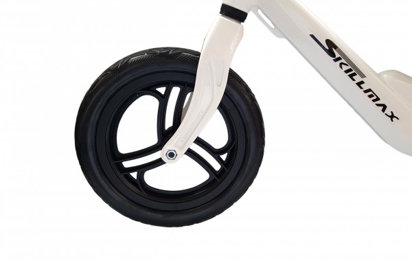 Bicicleta fara pedale 12 inch alba inaltime reglabila si roti Eva marca SKILLMAX cu comanda online