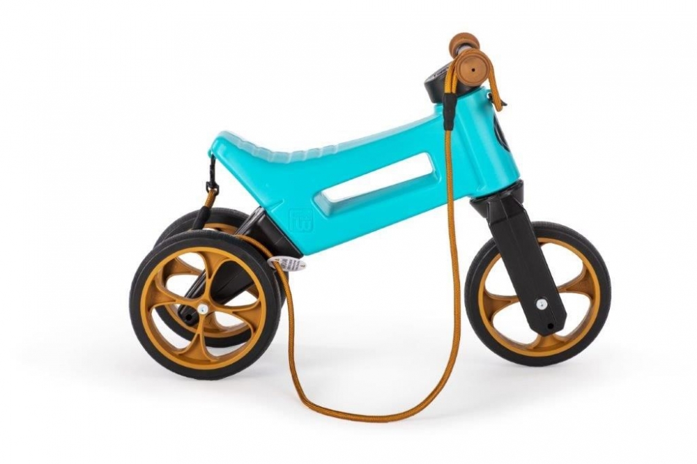 Bicicleta fara pedale 2 in 1 Funny Wheels Supersport Aqua marca FUNNY WHEELS cu comanda online