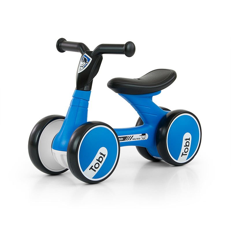 Bicicleta fara pedale Ride-On Tobi Blue marca Milly Mally cu comanda online