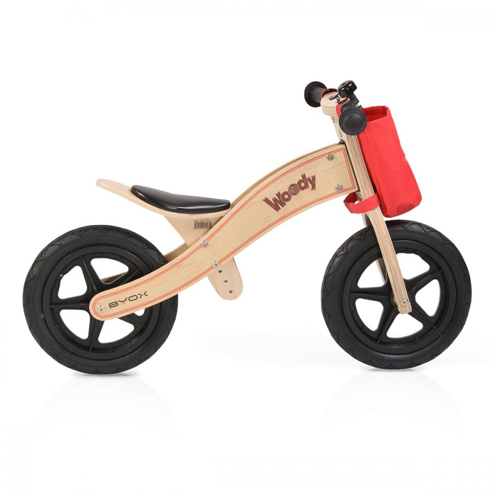 Bicicleta fara pedale din lemn Woody Natural marca Byox cu comanda online