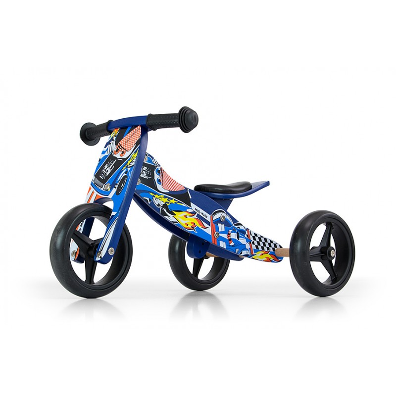 Bicicleta multifunctionala 2 in 1 Jake Blue Cars marca Milly Mally cu comanda online