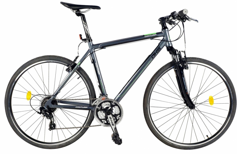 Bicicleta oras Contura 2865 L 530mm griverde 28 inch marca DHS cu comanda online