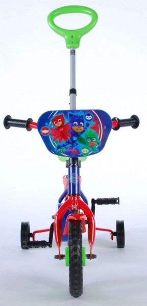 Bicicleta pentru baieti 10 inch cu maner roti ajutatoare PJ Masks marca Volare cu comanda online