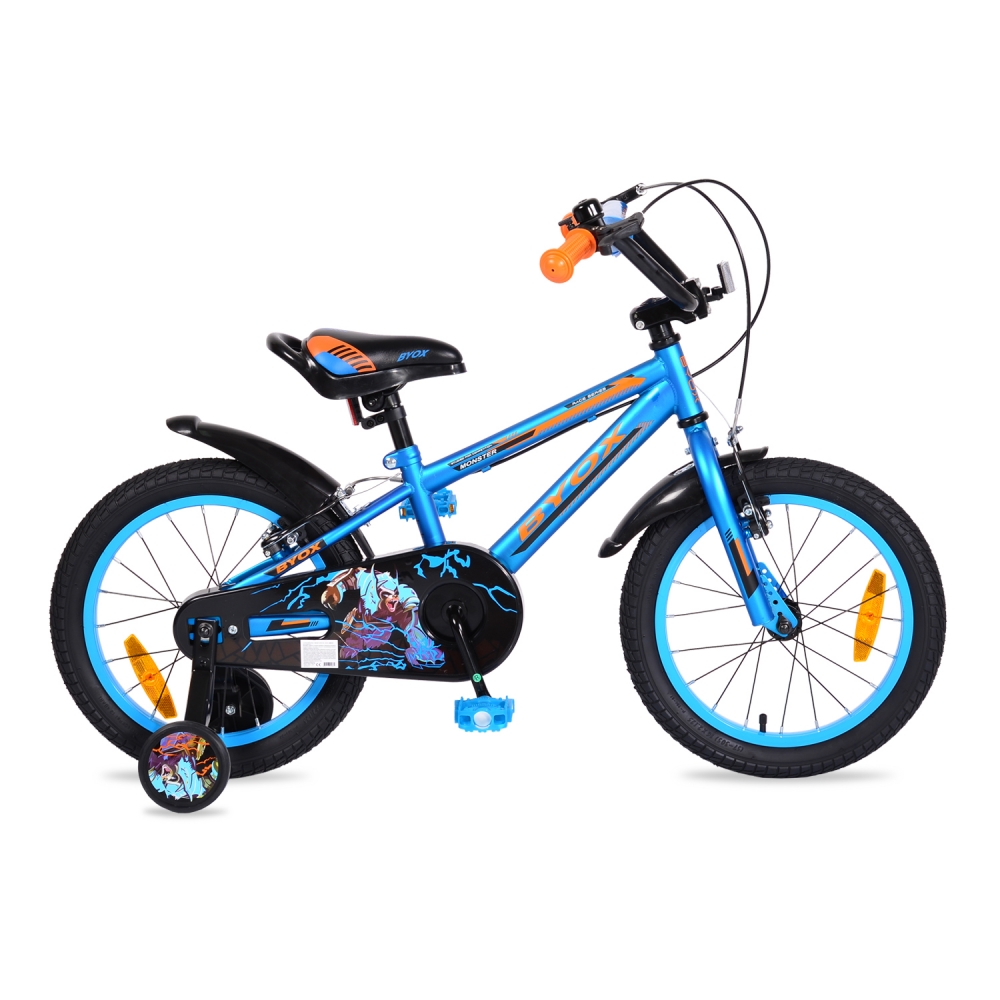 Bicicleta pentru baieti Byox Monster Blue 16 inch marca Byox cu comanda online