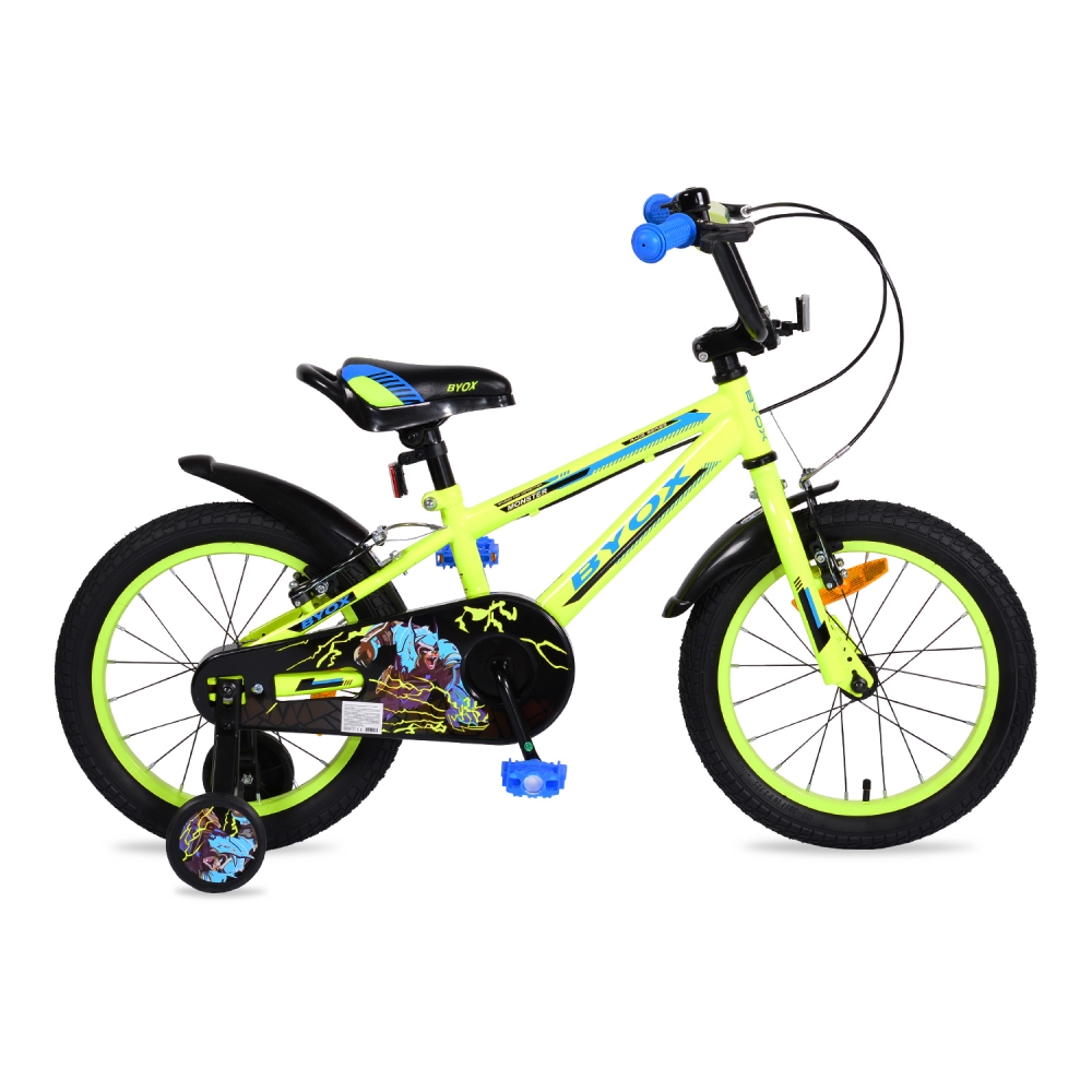 Bicicleta pentru baieti Byox Monster Green 16 inch marca Byox cu comanda online