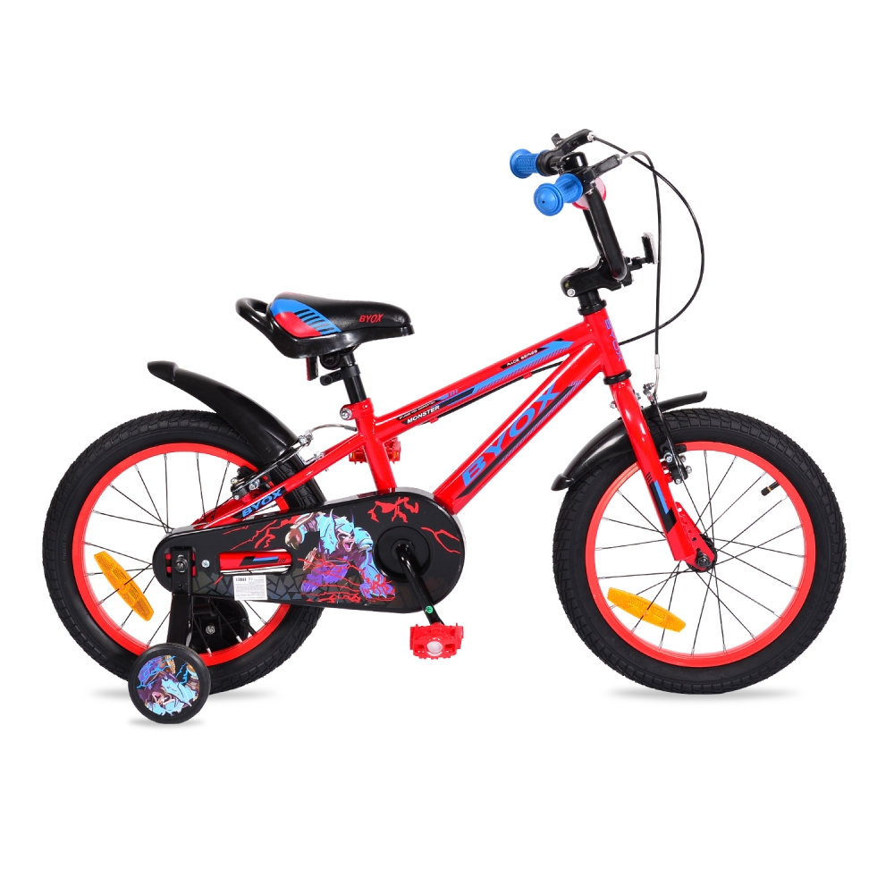 Bicicleta pentru baieti Byox Monster Red 16 inch marca Byox cu comanda online